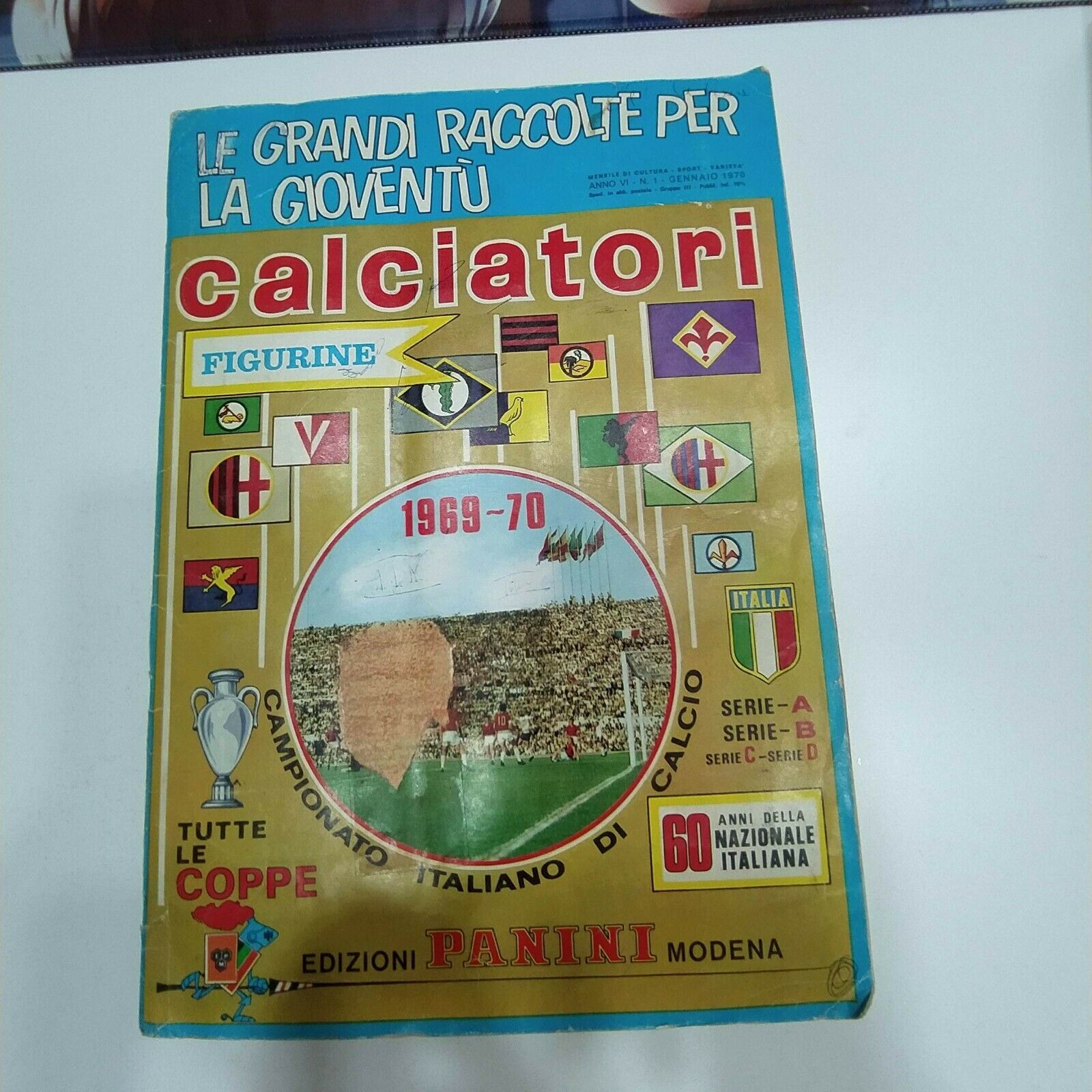 Album Calciatori Panini 1969 70 Mancanti 36 Figurine Con Cedole 