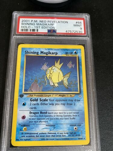 2001 Pokemon Neo Revelation 1st Edition Holo Shining Magikarp 66 PSA 9 PWCC