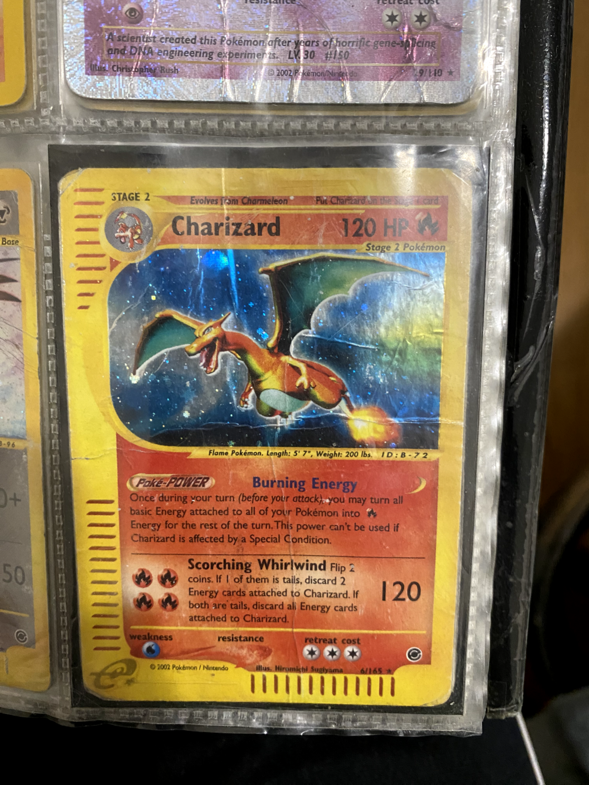 Carta Pokmon Charizard Spedizioni Set Base Inglese 6165 Rara Olografica EX6