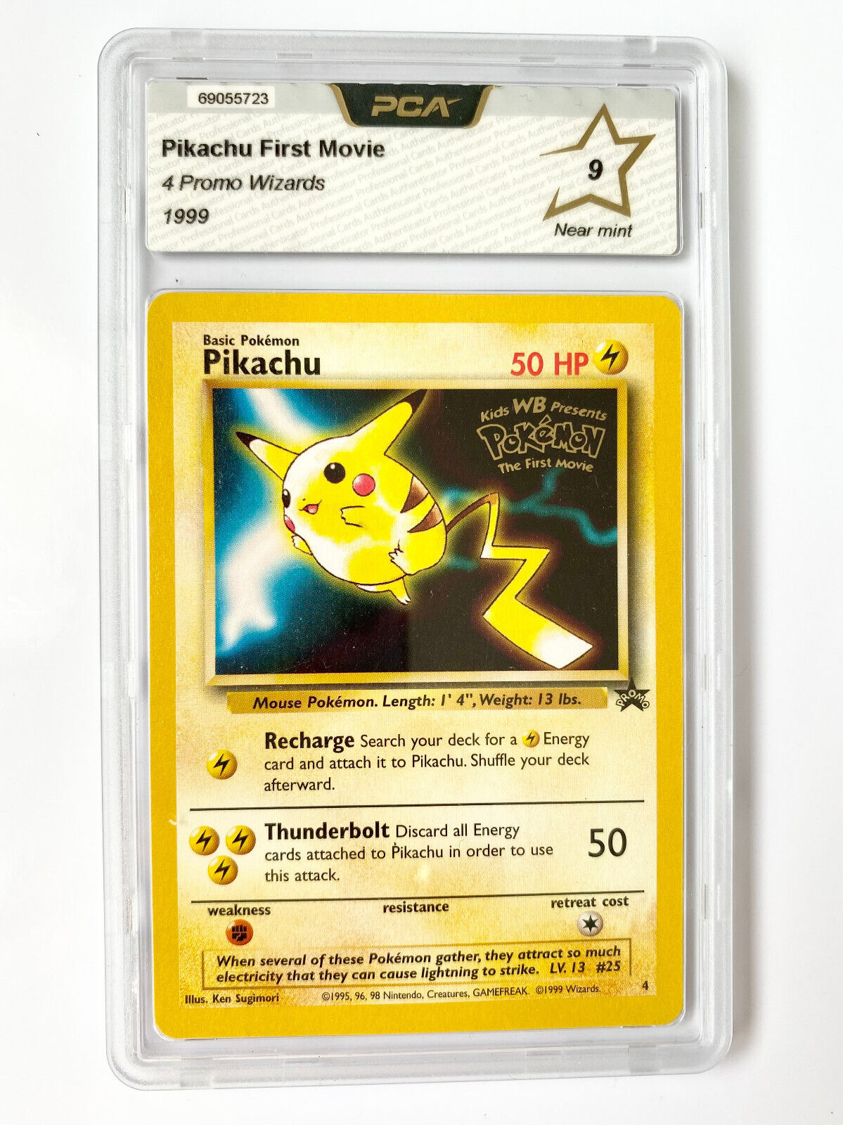 Pikachu First Movie Promo Wizards 1999 carte Pokmon card rare PCA 9