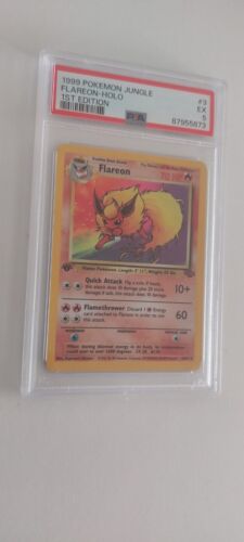 Carte Pokmon Flareon edition 1 psa5