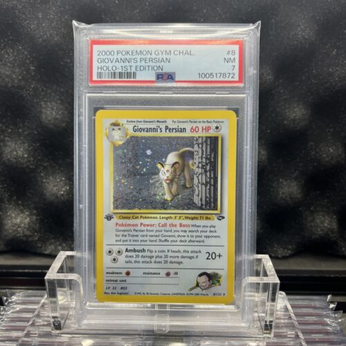 Pokmon Giovannis Persian 8132 Gym Challenge 1st Edition Holo Rare PSA 7 NM